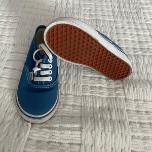 Vans Kids Blue and White Sneakers